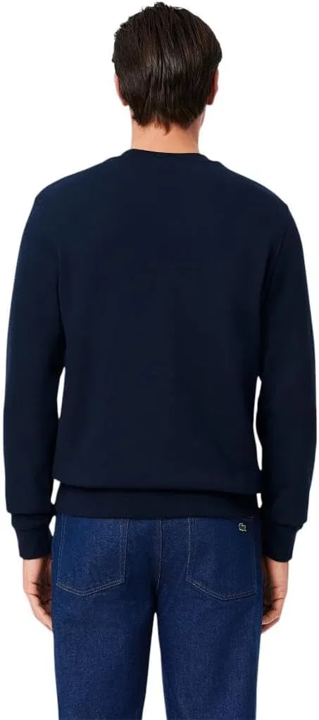 Толстовка Lacoste Signature Print Fleece, синий — фото 3