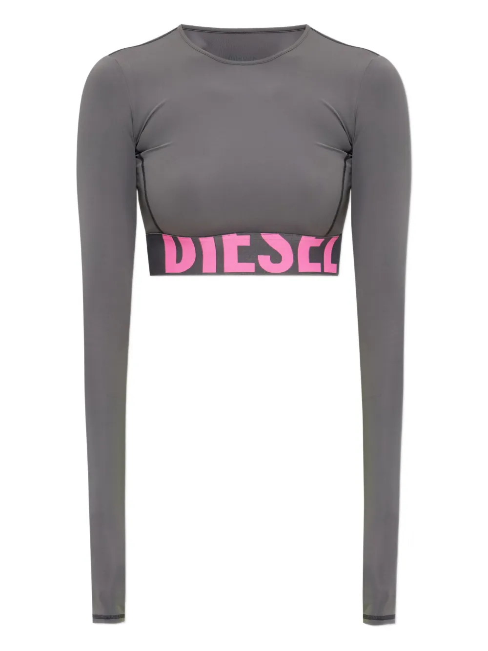 

Топ Melissa-D-Pop с длинными рукавами DIESEL, серый