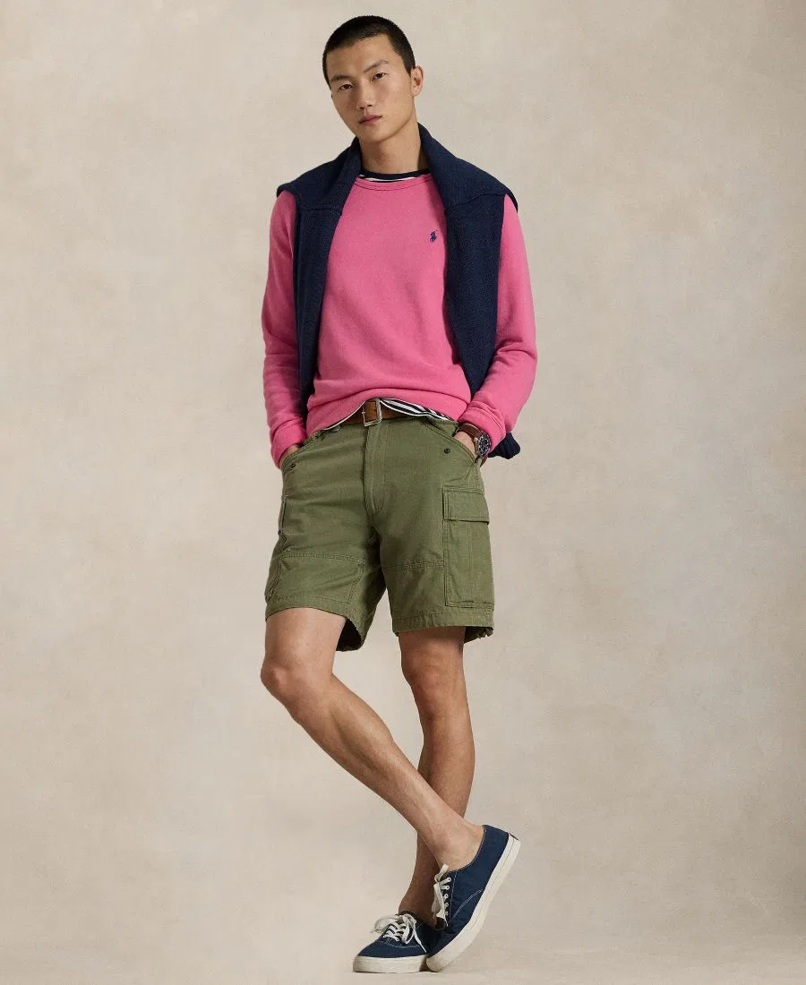 Мужская толстовка с длинными рукавами и круглым вырезом Polo Ralph Lauren, Desert Pink — фото 2