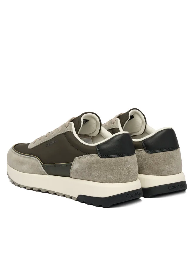 Calvin Klein Низкие кроссовки на шнуровке Repreve Mix HM0HM01714, зеленые — фото 3