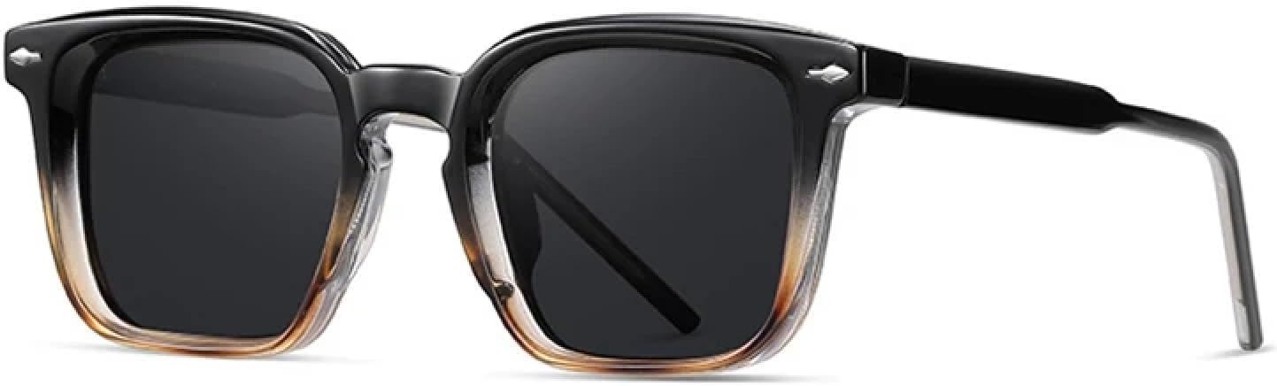 

Мужские поляризованные солнцезащитные очки в стиле ретро с прозрачными линзами и защитой от синего света; женские панк-солнцезащитные очки с защитой от УФ-излучения UV400 SZVVBKK, Black Leopard Gray