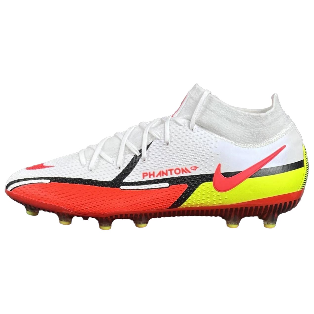 

Nike Футбольные бутсы Phantom GT2 AG для искусственного грунта, противоскользящие, износостойкие, мужские, белые, красные