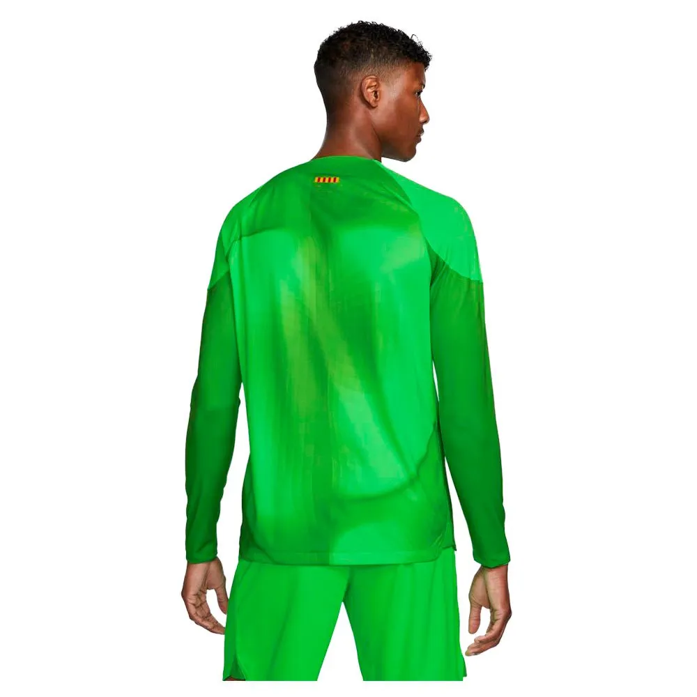 Лонгслив Nike FC Barcelona 22/23 Dri Fit goalkeeper, зеленый — фото 2