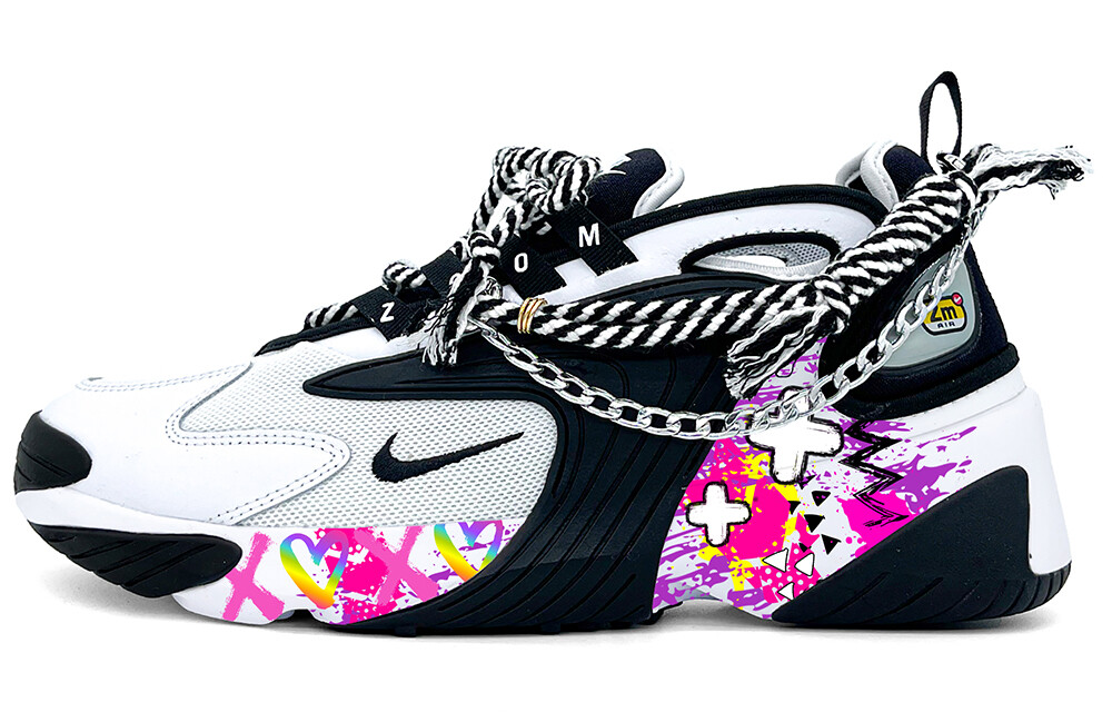 

Кроссовки Zoom 2K унисекс с низким верхом Core Black / Cloud White / Team Shock Pink 2 Nike