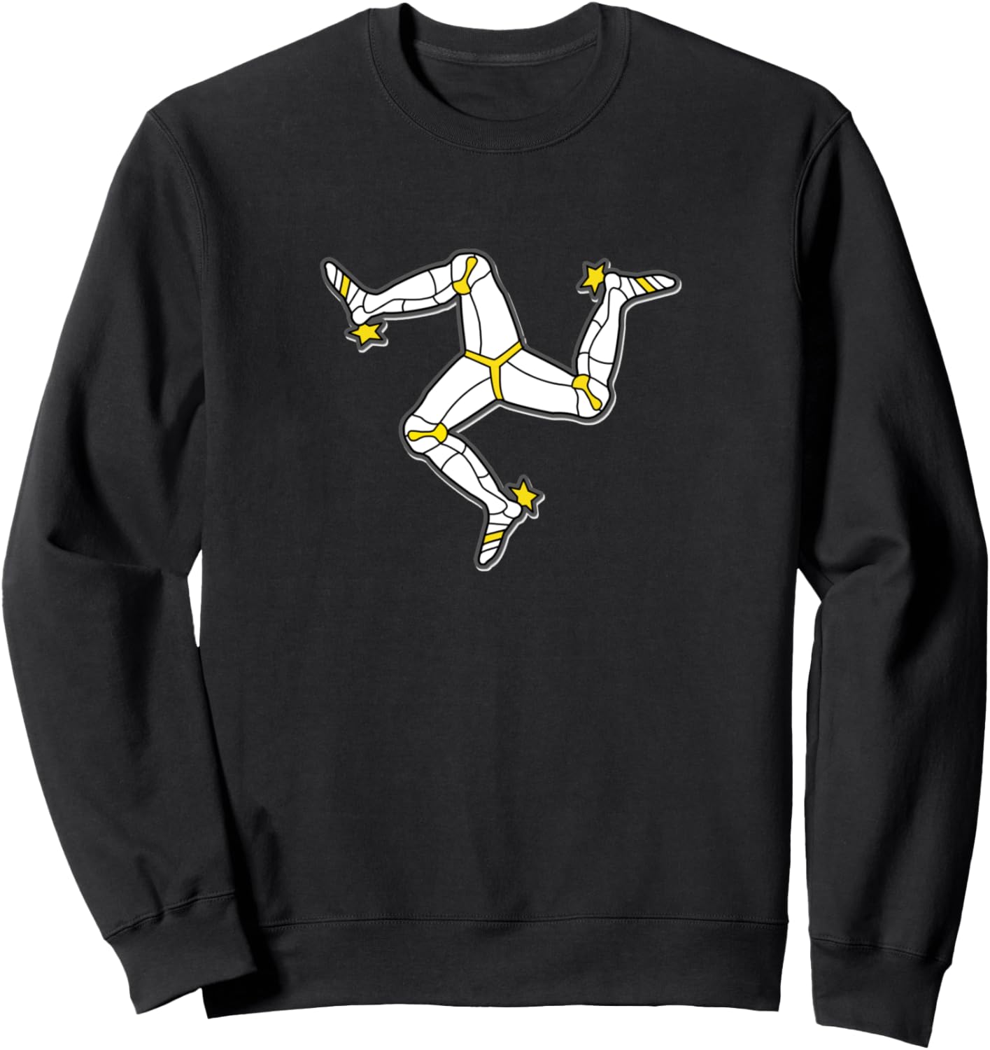 

Толстовка с изображением кельтского трицелия и флага Мункса Straight Outta Isle Of Man T-Shirts, черный