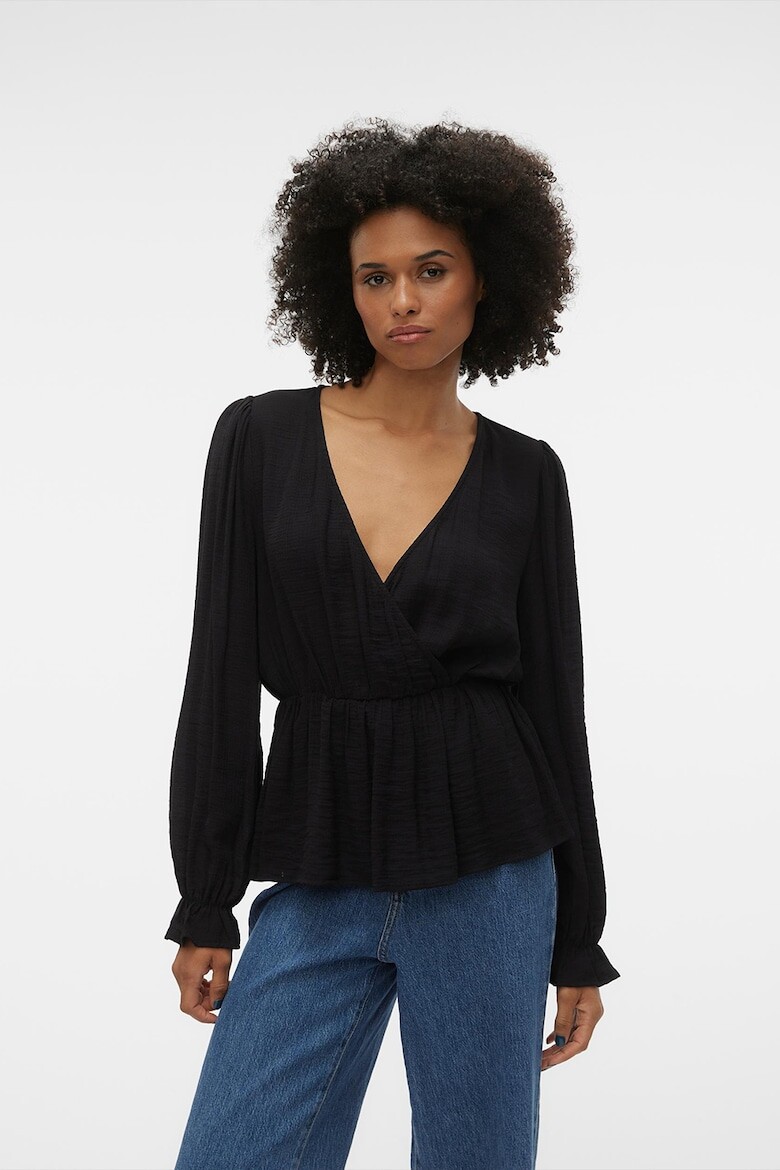 

Блузка с глубоким вырезом Vero Moda, черный
