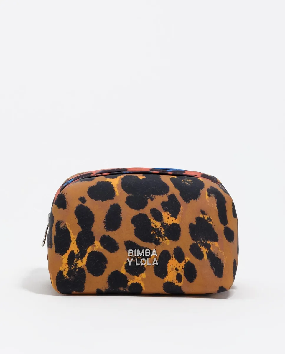 

Косметичка нейлоновая с принтом леопарда Bimba y Lola, коричневый