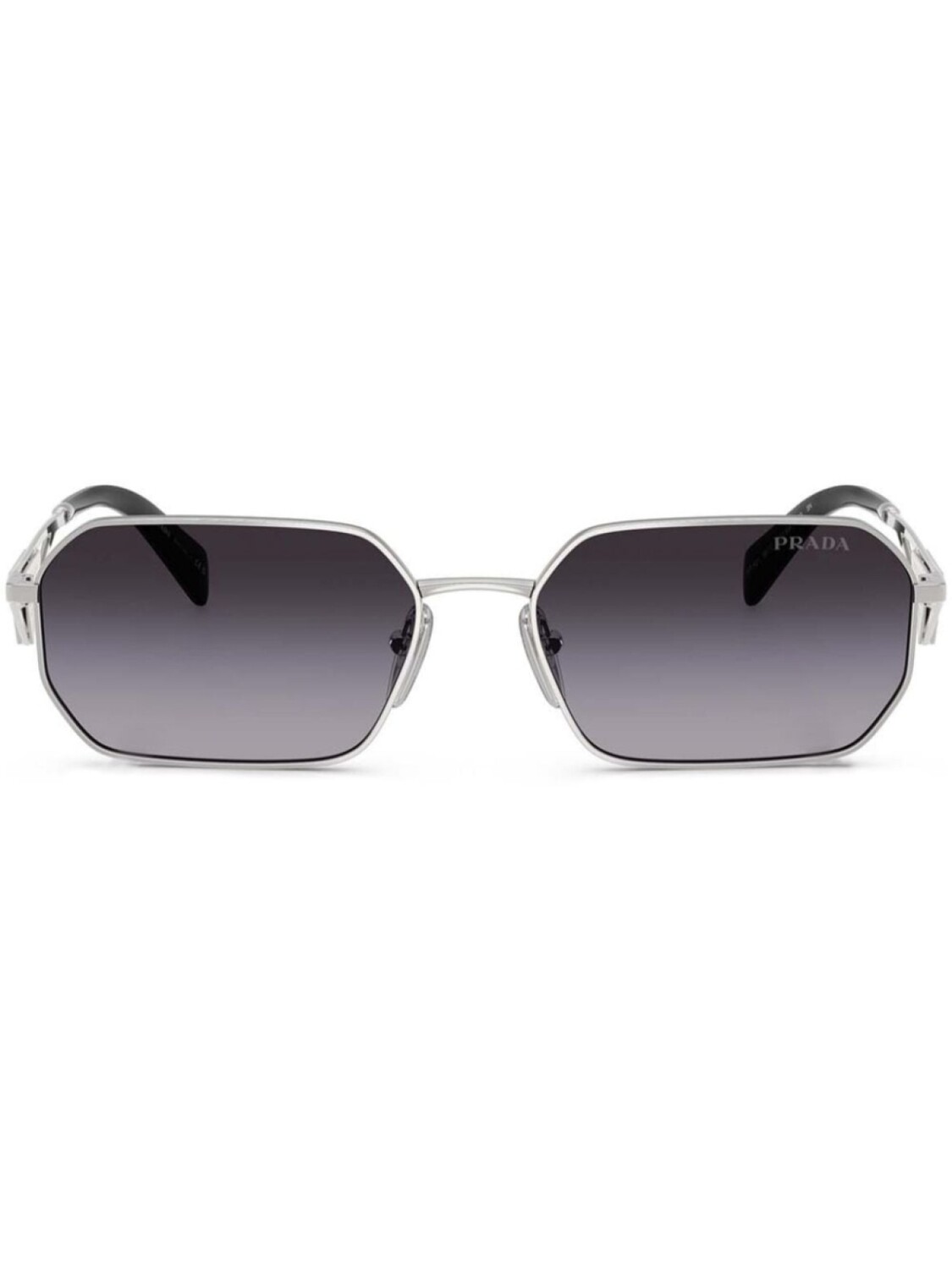 

Солнцезащитные очки в форме прямоугольника с градиентом Prada Eyewear, серебряный