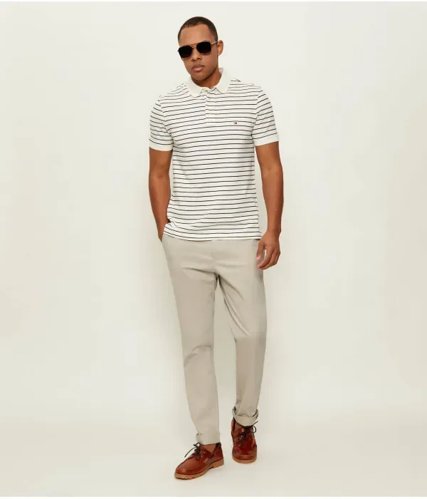 Поло 1985 slim fit Tommy Hilfiger, экрю — фото 2