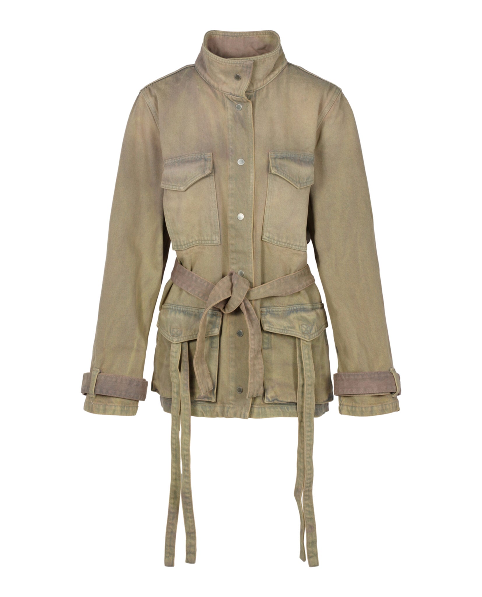 

Куртка Cargo Field из окрашенного денима Off-White, коричневый