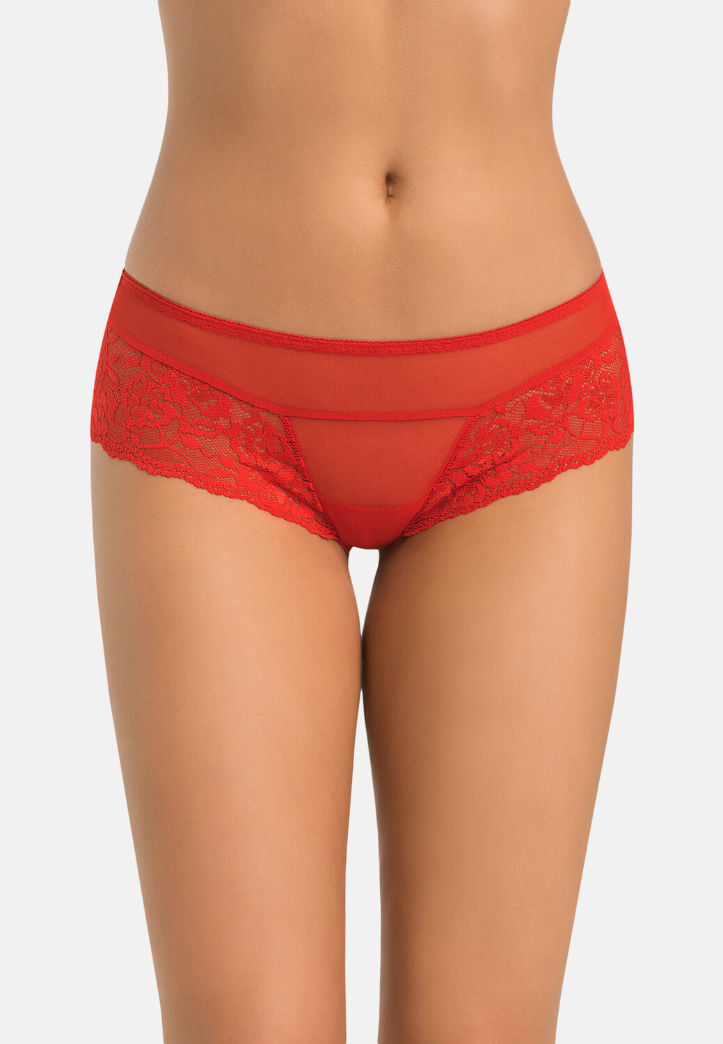 

Трусы Teyli Brasilianischer Mesh mit floraler Spitze Betti, красный