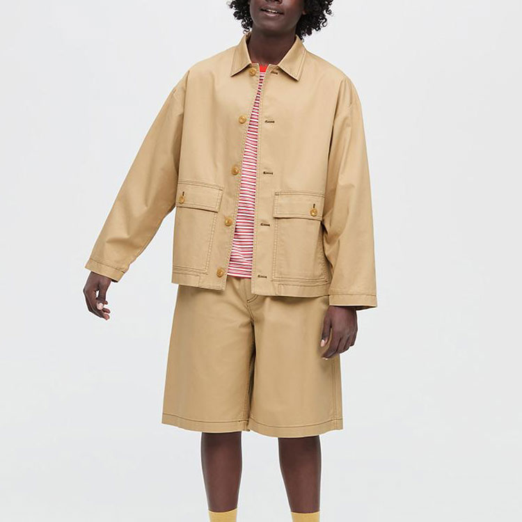 UNIQLO Икс Марни просторная утилитарная куртка, Beige — фото 4