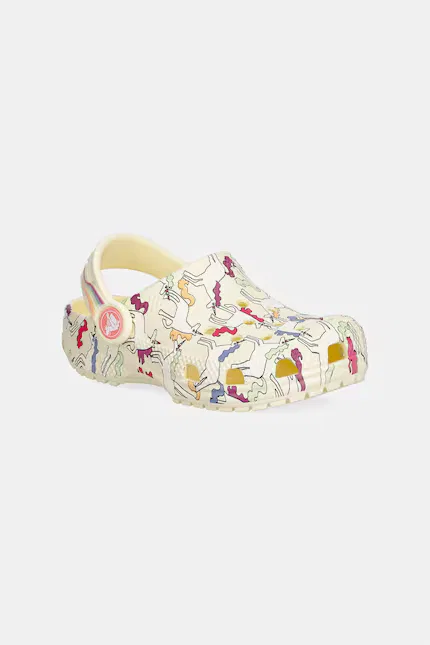 Сланцы детские Classic Unicorn Graphic Clog Crocs, желтый