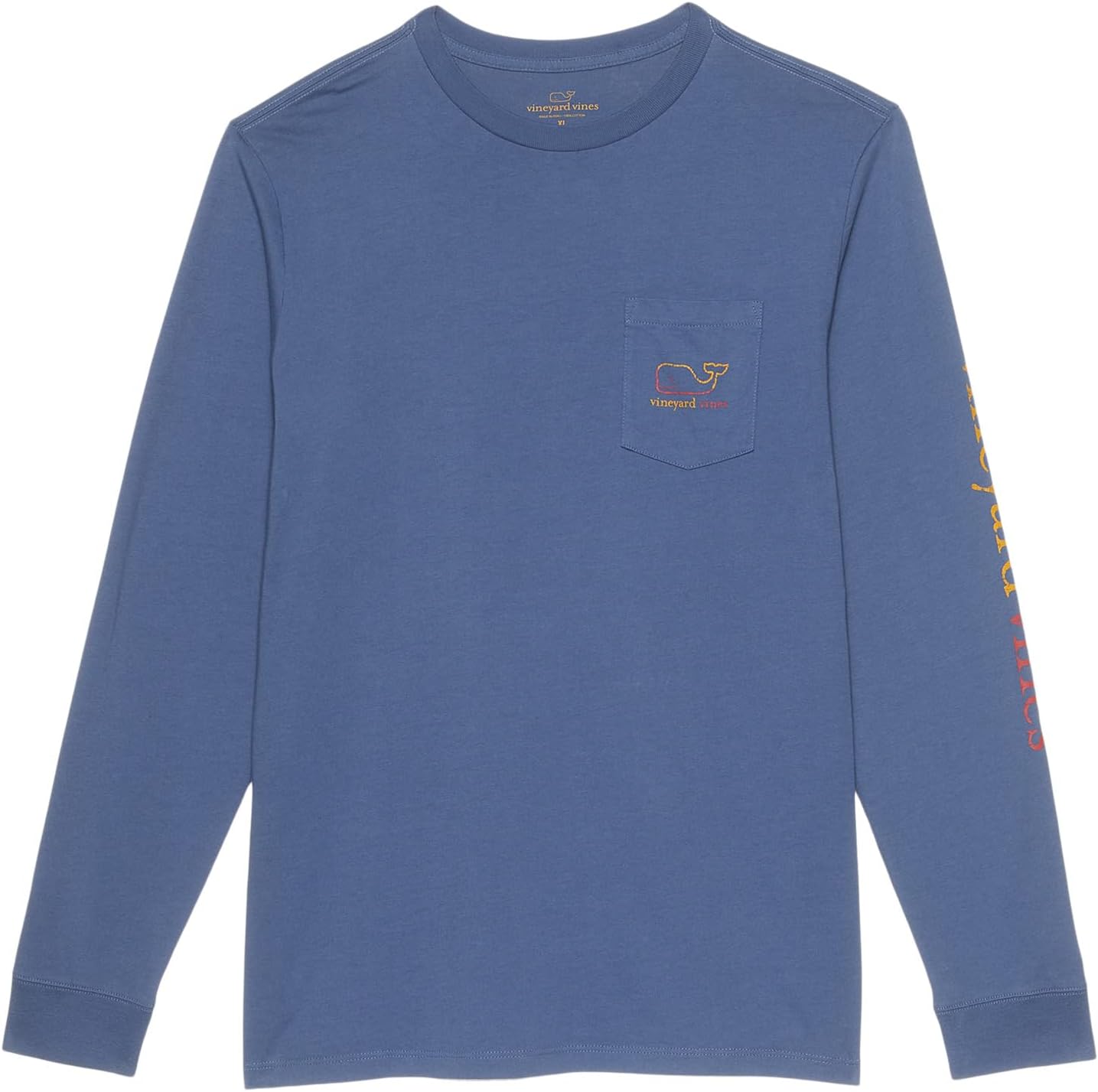 

Футболка Vineyard Vines Long Sleeve Burgee Vintage Whale Tee, цвет Moonshine