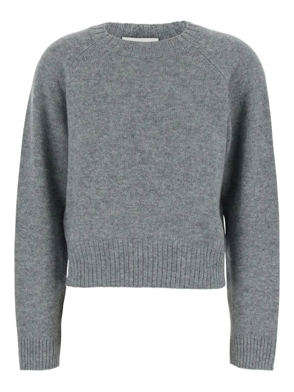 

Ребристый свитер с круглым вырезом ALLUDE, серый
