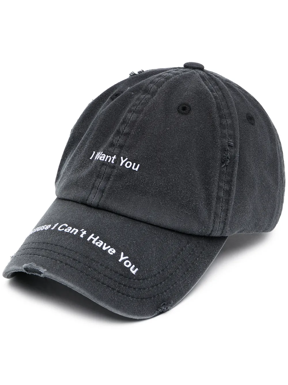 

Джинсовая кепка с вышивкой Misbhv, черный