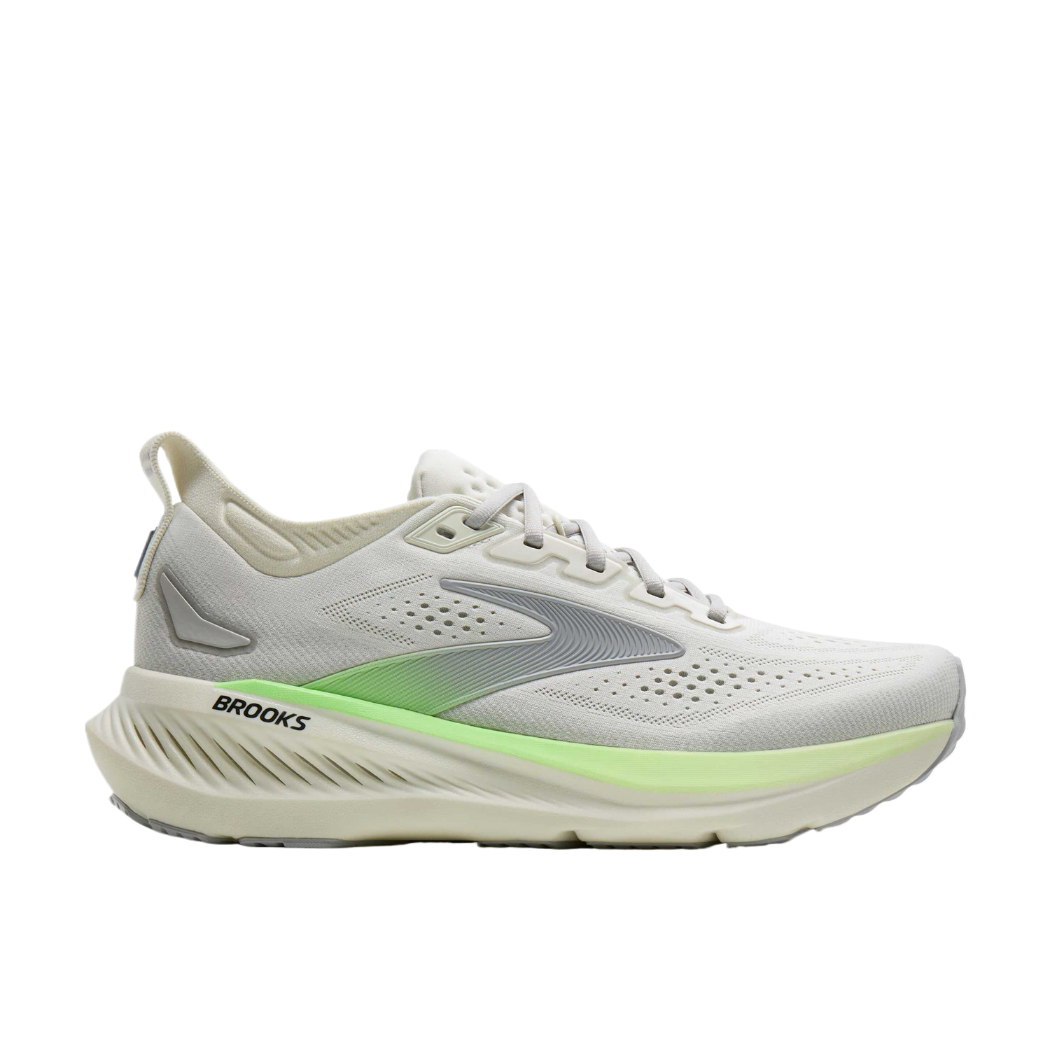 Беговые кроссовки мужские Glycerin 23 Cushioning Breathable Low top Brooks, серый/зеленый/черный — фото 3