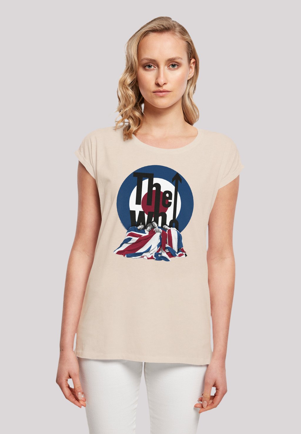 

Футболка с принтом THE WHO FLAG BLANKET F4NT4STIC, песочный
