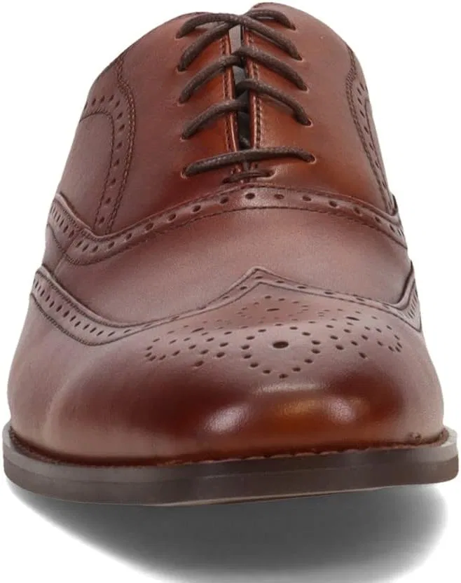 Мужские оксфорды Stacy Adams Kaine Wingtip на шнуровке Kaine, Cognac — фото 3