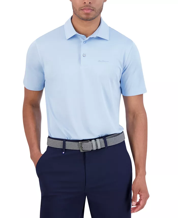 

Спортивная поло Solid Tech Pique с технологичной посадкой Ben Sherman, синий