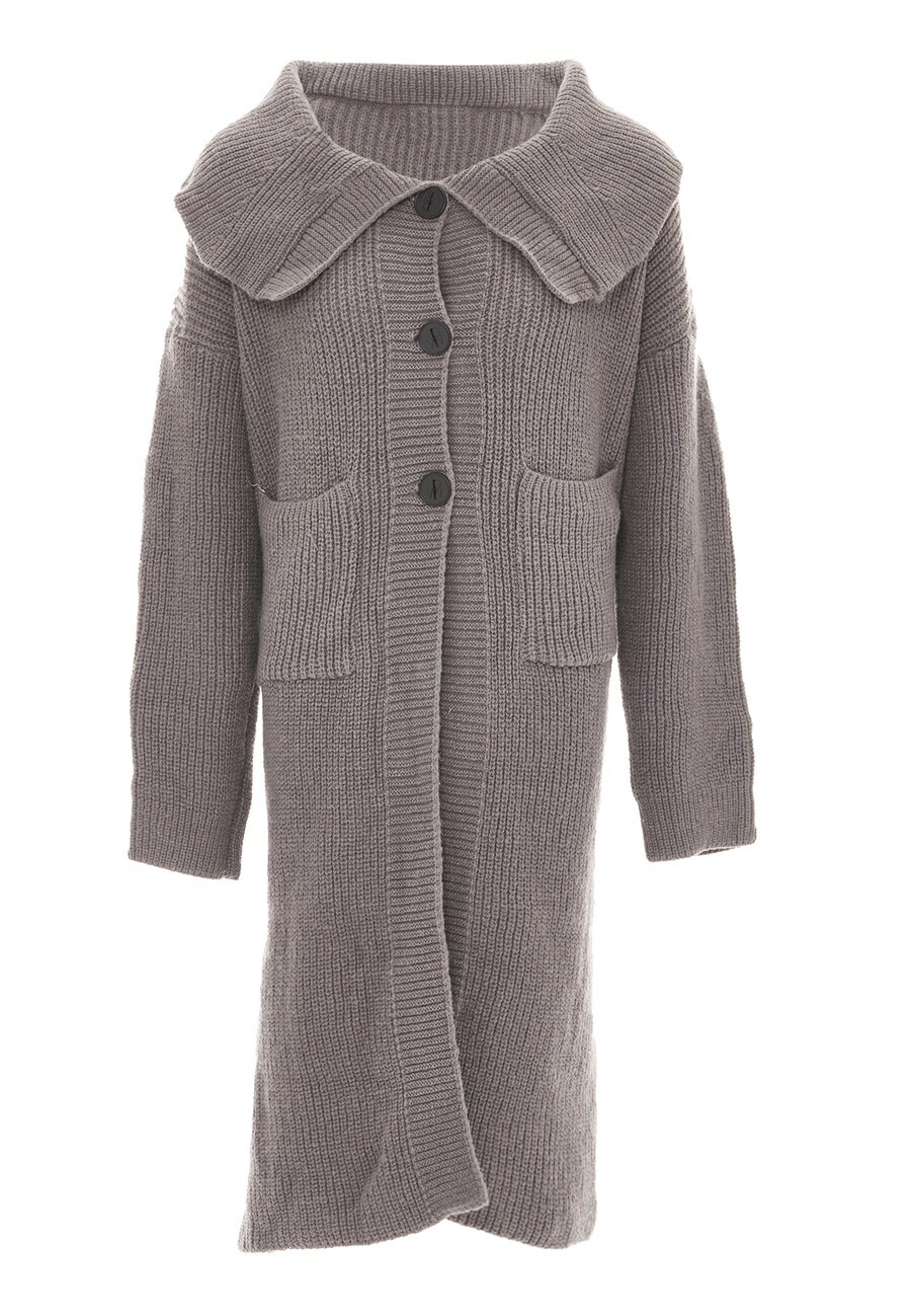 

Вязаный кардиган RISA Knit Cardigan, серый