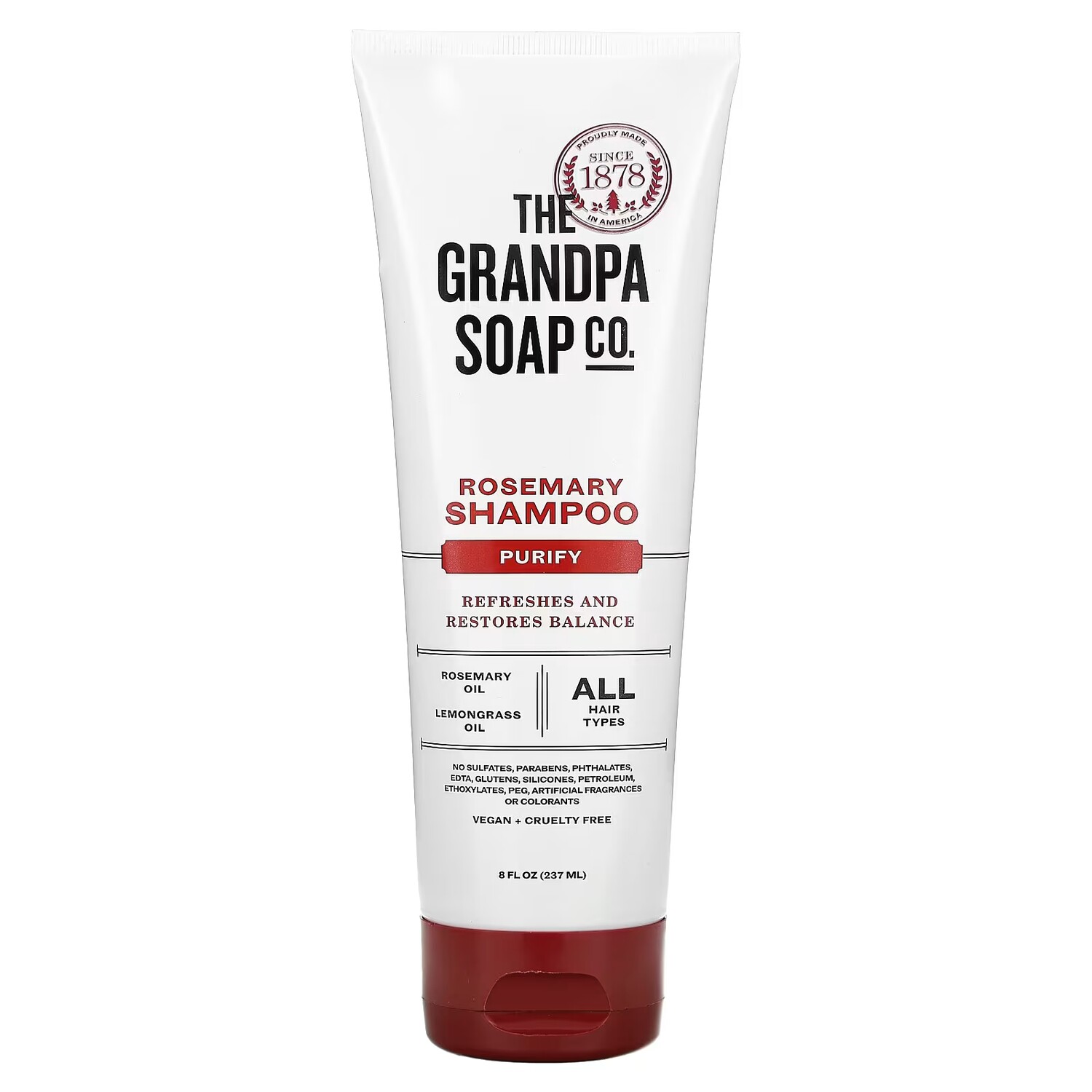 

Шампунь The Grandpa Soap Co. Purify с розмарином, 237 мл