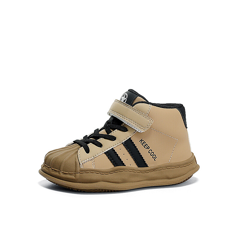 Кроссовки Jeep Kids Skateboarding Shoes Kids High-top Black/Brown, коричневый — фото 2
