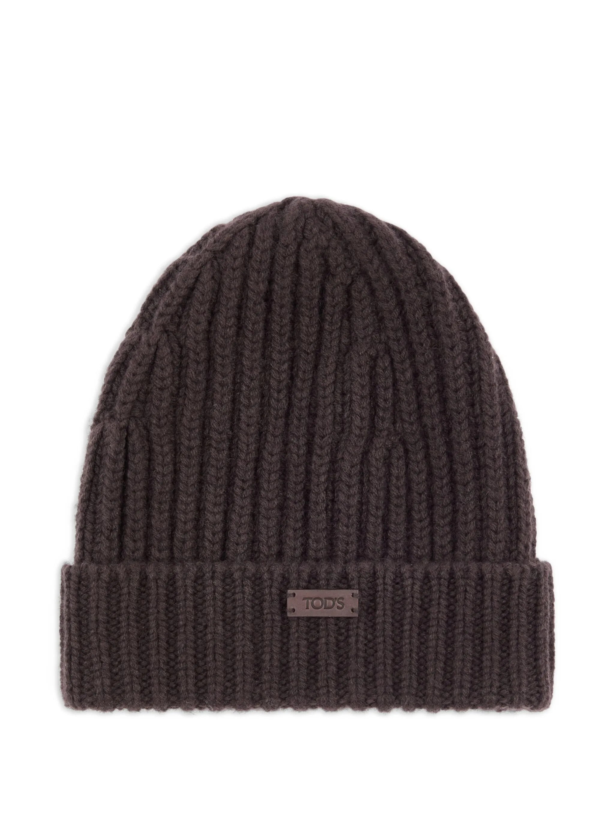 

Шапка бини в рубчик Tod'S, коричневый