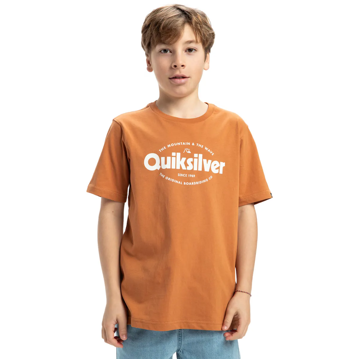 

Детская футболка Quiksilver Ev Shape All Days, коричневый