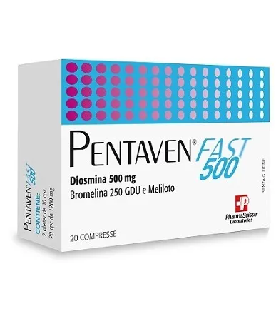 

Pentaven Fast 500 Добавка для улучшения кровообращения, 20 таблеток