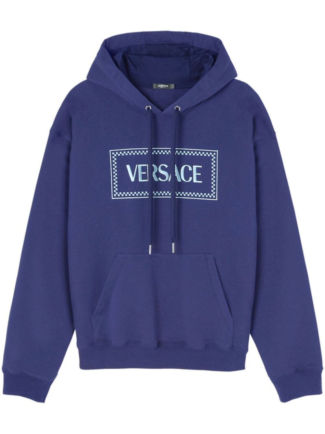 

Versace худи с вышитым логотипом 90s Vintage, синий