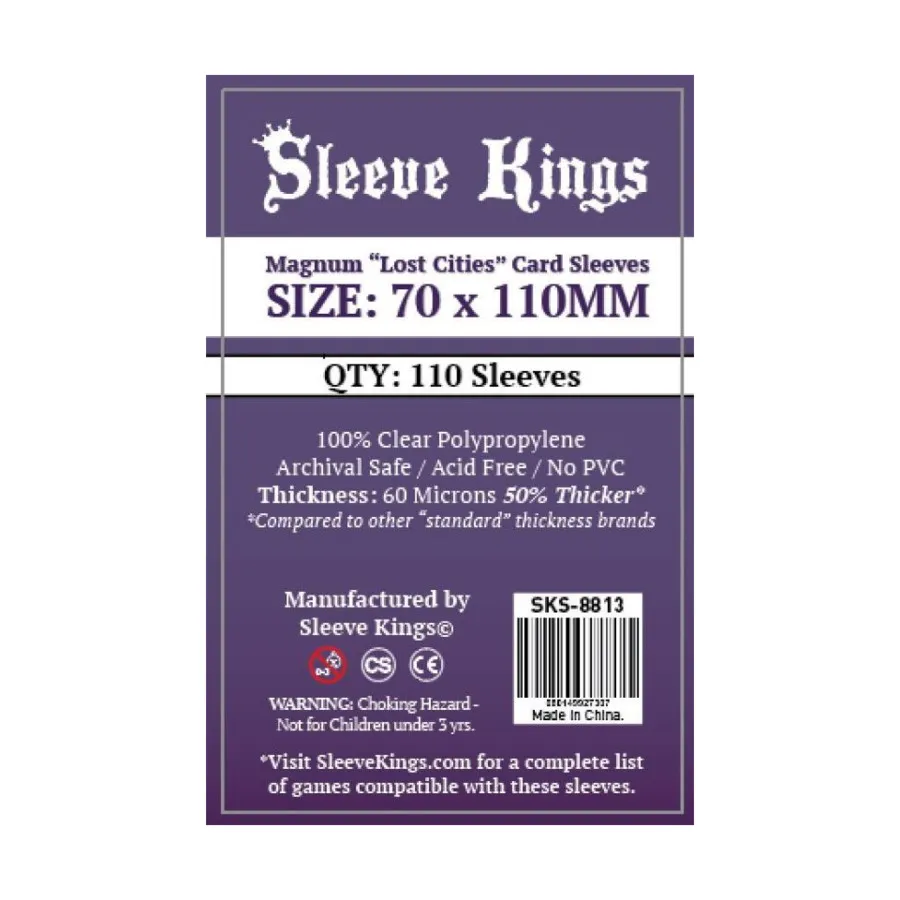 

70x110 мм — конверты для карт Magnum Lost (110), Card Sleeves (Sleeve Kings)
