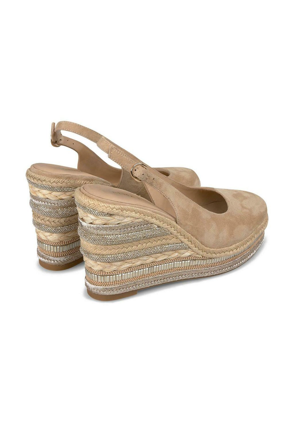 Босоножки на платформе CON PUNTERA REDONDEADA Y CIERRE CON HEBILLA - High heels Alma en Pena, светло-коричневый — фото 4