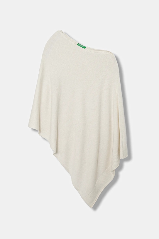 

Пончо с добавлением шерсти United Colors of Benetton, бежевый