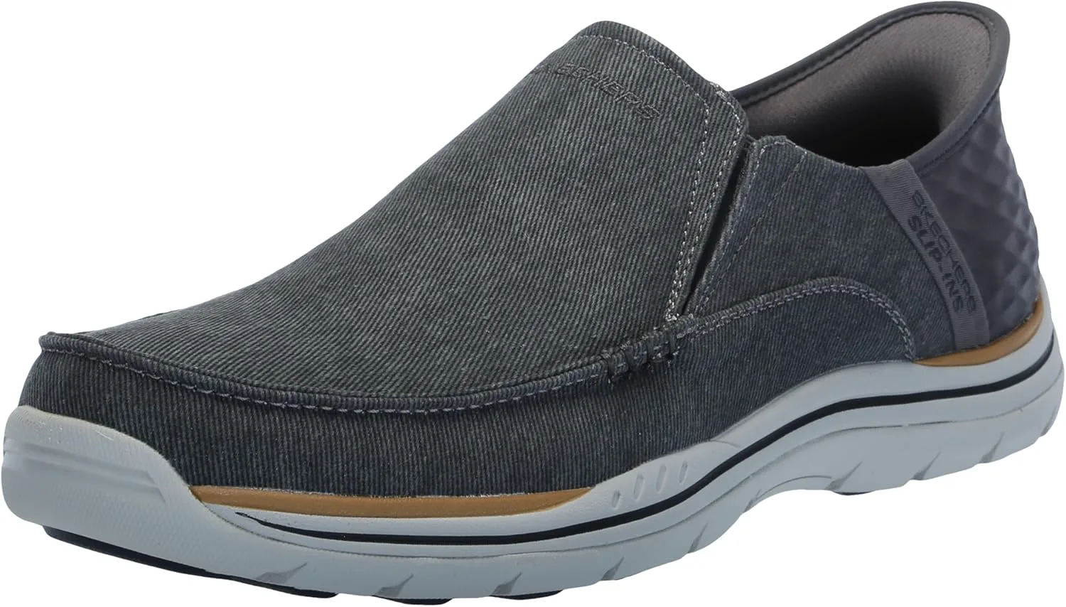 Мужские кеды Skechers США - Cayson Moc Toe Canvas Slip-Ins — фото 3