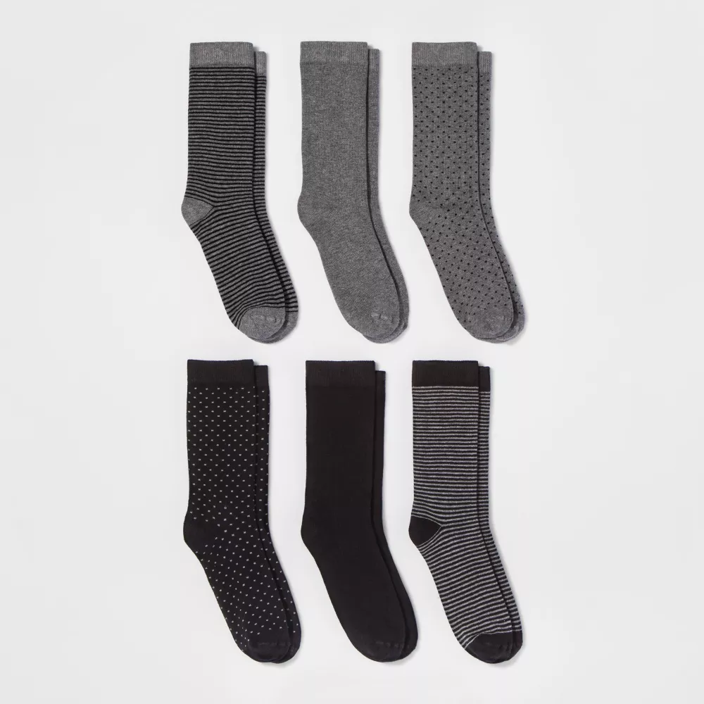 

Женские многоцветные носки 6 пар Crew Socks - A New Day