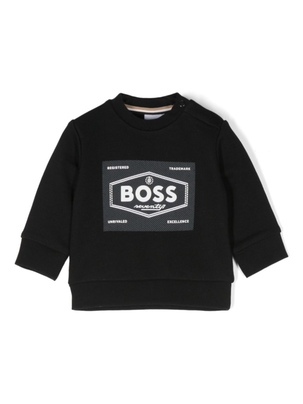 

BOSS Kidswear толстовка с рельефным логотипом, черный