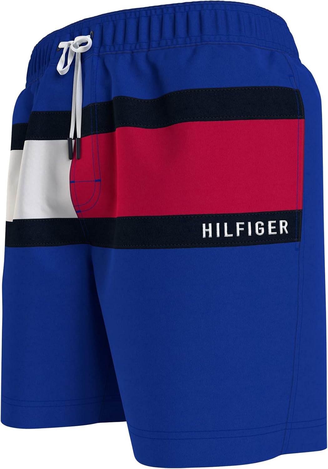 Мужские плавки Tommy Hilfiger Big & Tall с логотипом, 7 дюймов, быстросохнущие, Royal Blue — фото 2