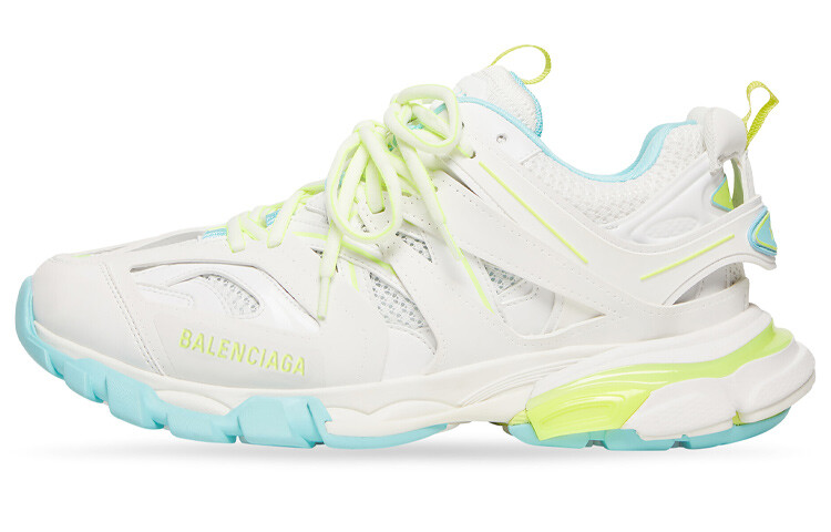 Кроссовки Balenciaga Track White Fluorescent Yellow Turquoise Women's