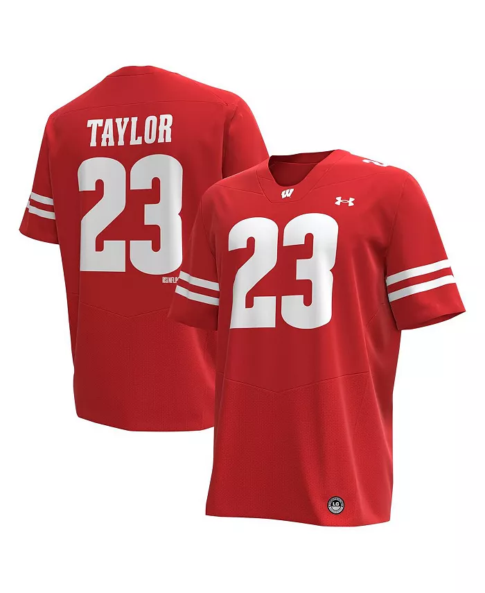 

Мужская футбольная майка Jonathan Taylor Red Wisconsin Badgers Replica Alumni Under Armour