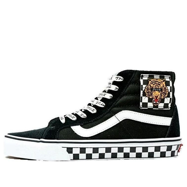 

Кроссовки vault sk8-hi reissue tiger check 'black white' Vans, черный