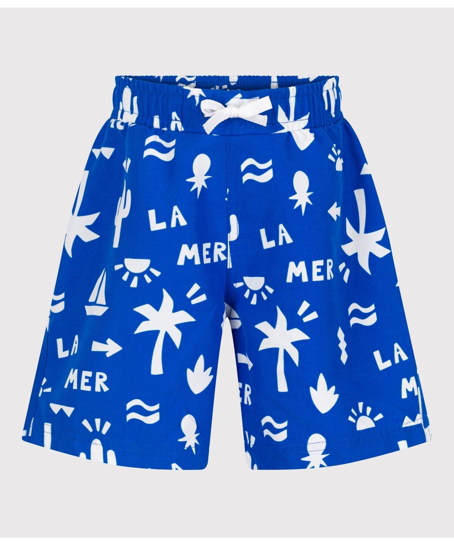 Плавки-купальник PETIT BATEAU, Royal Blue/Off White