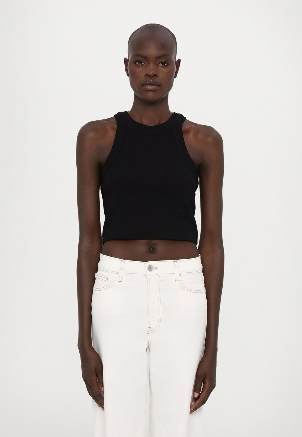 

Топ CROPPED RACER CLOSED, черный