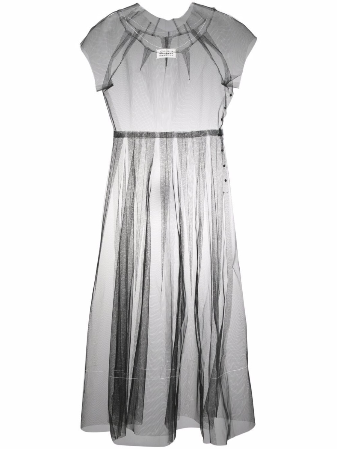 

Полупрозрачное платье из тюля Maison Margiela, черный