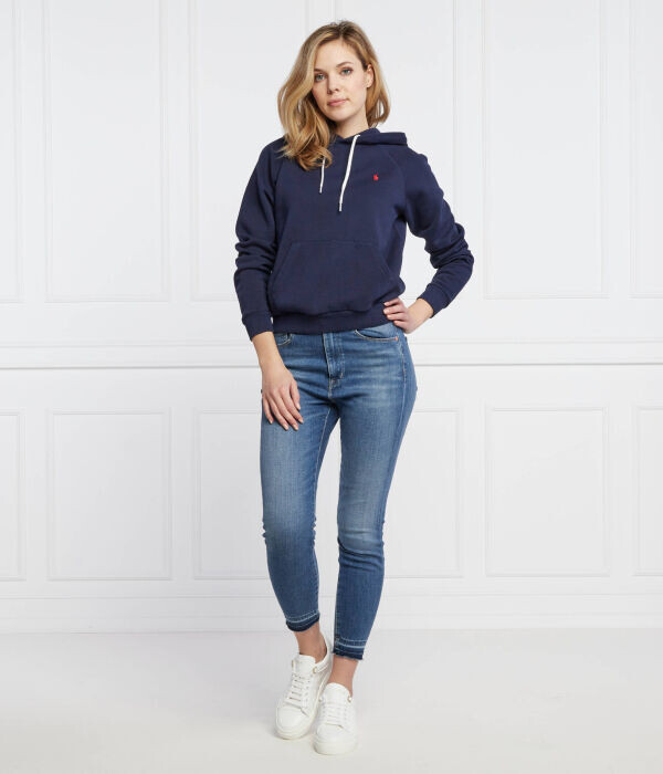 Толстовка женская Polo Ralph Lauren классическая, синий — фото 2
