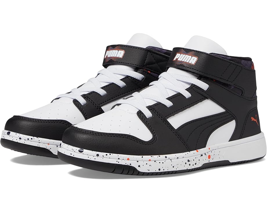 

Кроссовки PUMA Kids Rebound Layup, цвет Puma White/Puma Black/Galactic Gray