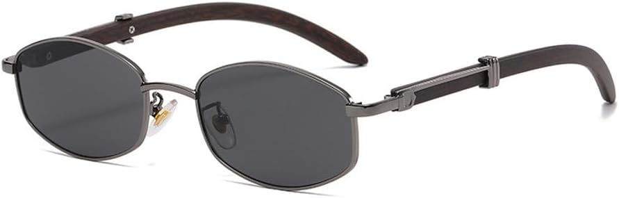 

Необычные модные солнцезащитные очки для женщин и мужчин, стильные ретро-очки в металлической оправе, очки для активного отдыха, очки для вождения WNCKSQ, C03 Gun Black