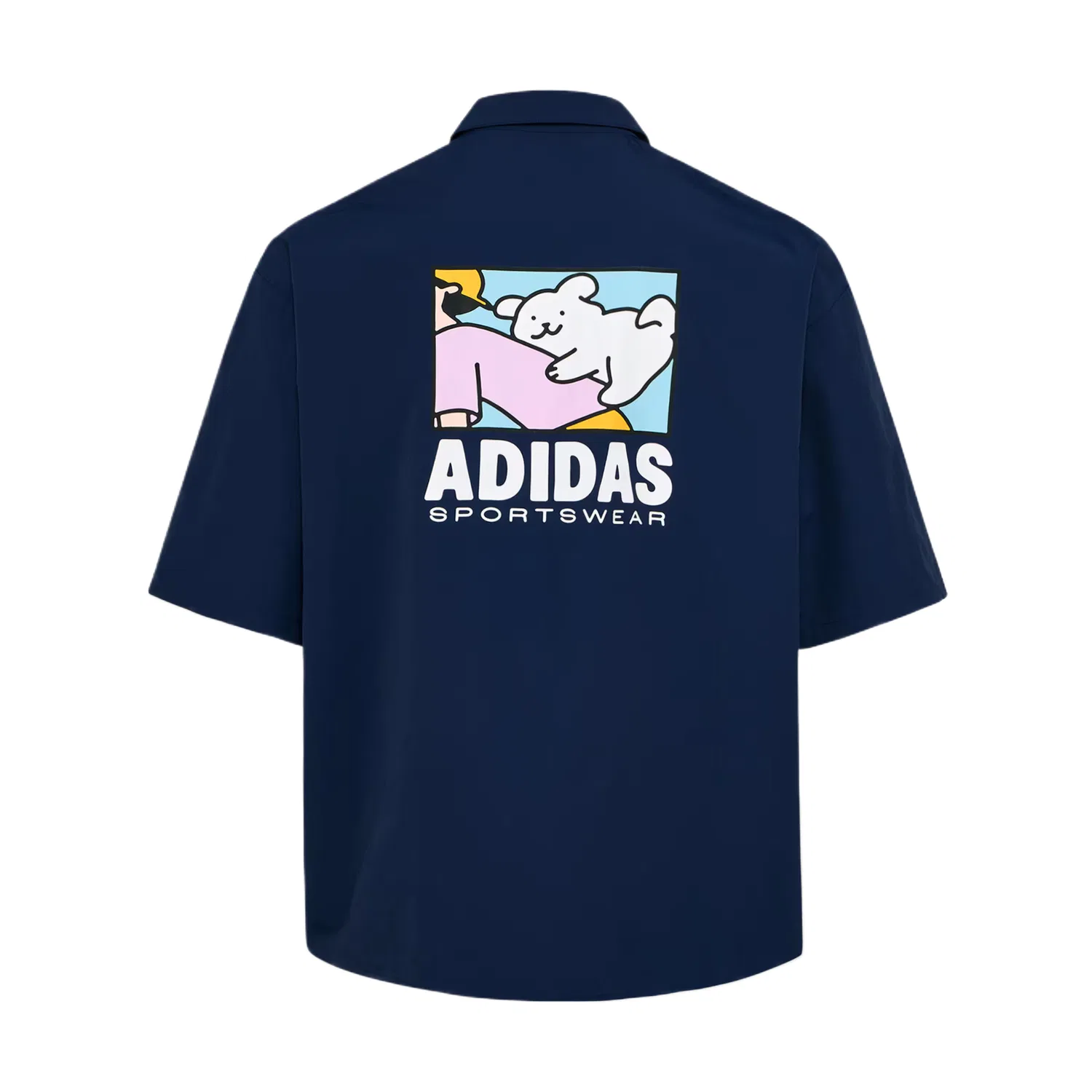 Рубашка Unisex Dark Indigo Lapel Moderate Adidas — фото 3