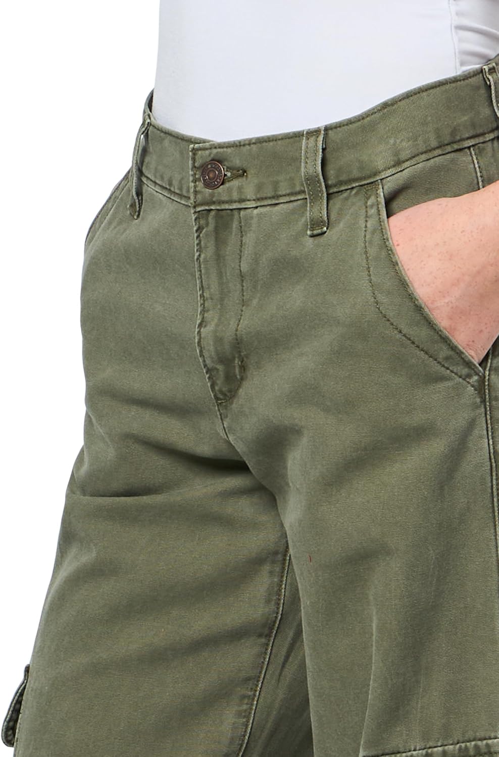 Женские супернизкие свободные брюки Levi's, (New) Ivy Green Pigment — фото 3