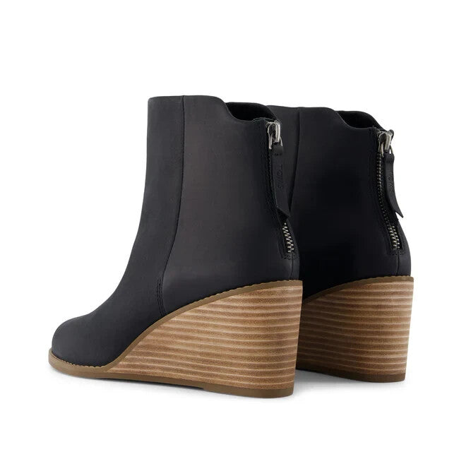 Ботинки Toms Casey 10021311 Женские 7.5 Черные Кожаные Молния Ботильоны KHD2305 — фото 3